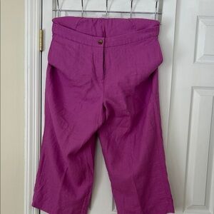 J. Jill Vibrant Magenta Cropped Pants